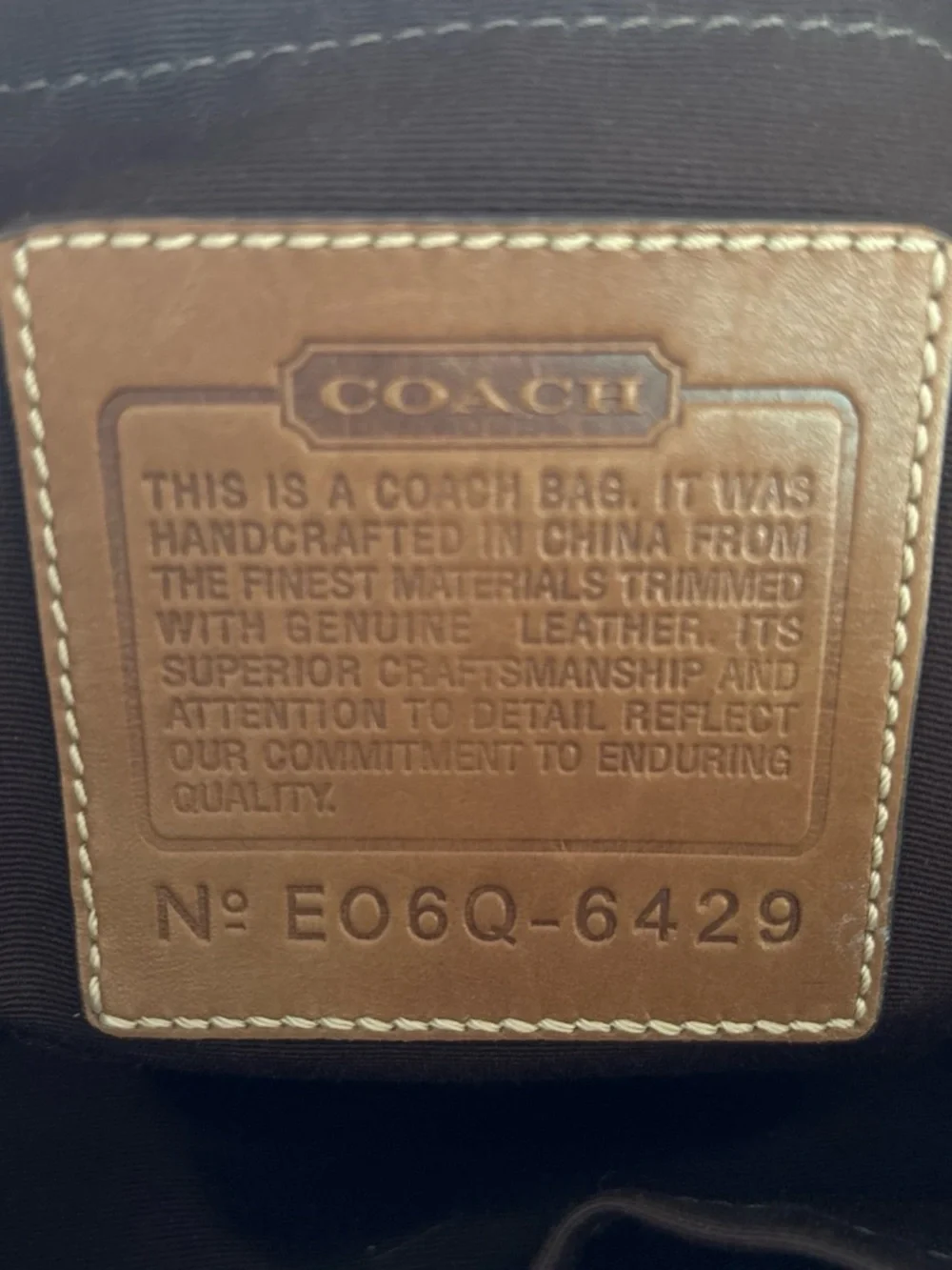 Coach Beige and Brown Signature Canvas Shoulder Tote
